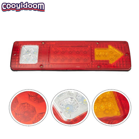 19 LED beams replace car taillights, brake lights, turn signals, and reverse lights (12V-).