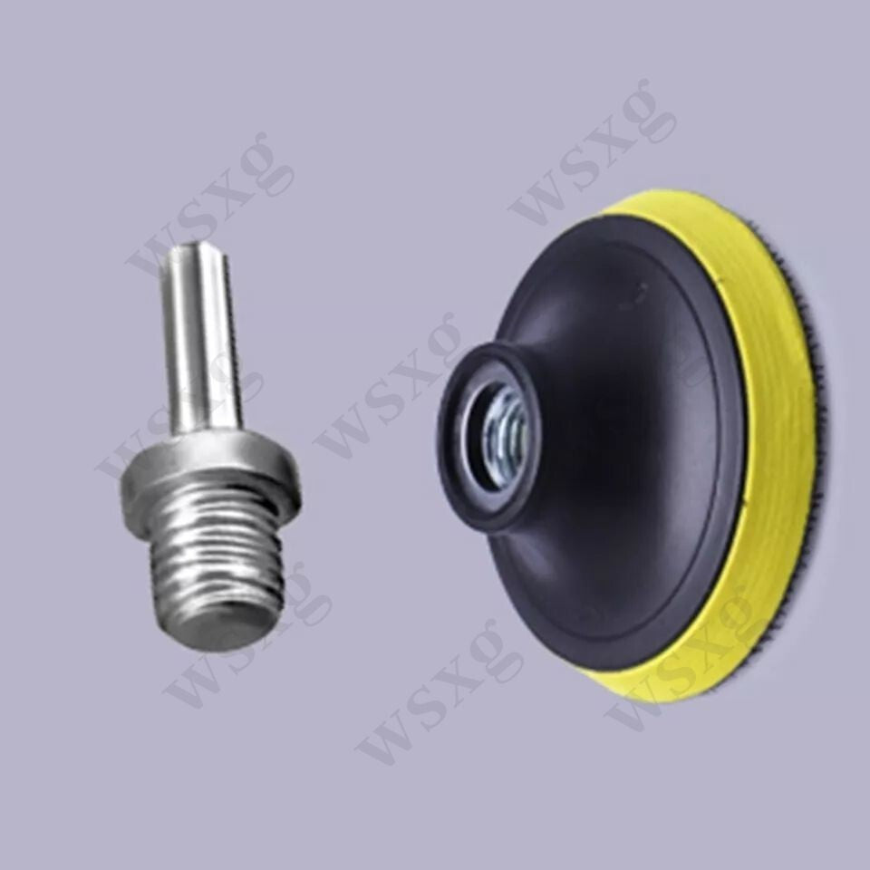 3-Piece 3-inch Car Polisher Drill Adapter Polishing Pad Wool Wheel Mop Kit