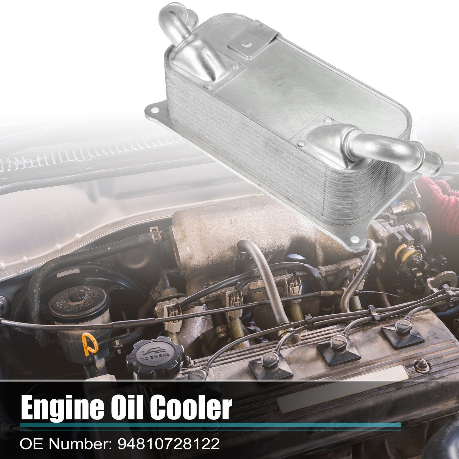 Automotive engine oil cooler housing assembly for Porsche for Cayenne for Panamera 94810728122