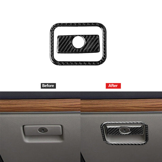 Carbon Fiber for Co -pilot Storage Box Frame Cover Trim for Toyota for Land Cruiser Prado