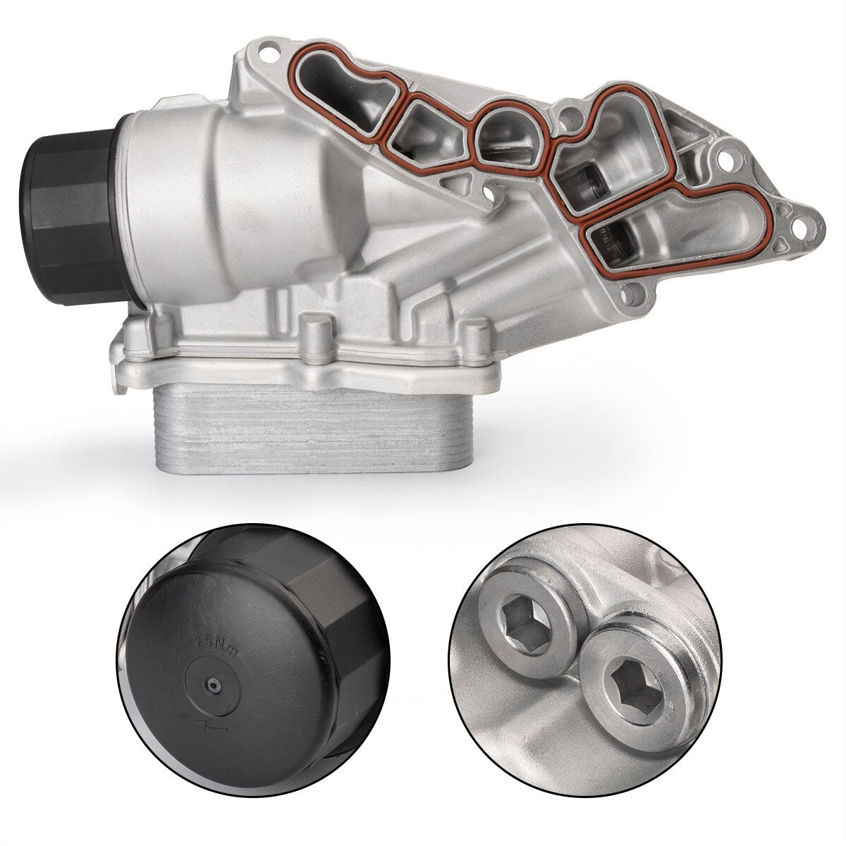 1PC New Oil Filter Housing With Cooler for Mercedes-Benz C E G ML 2721800510