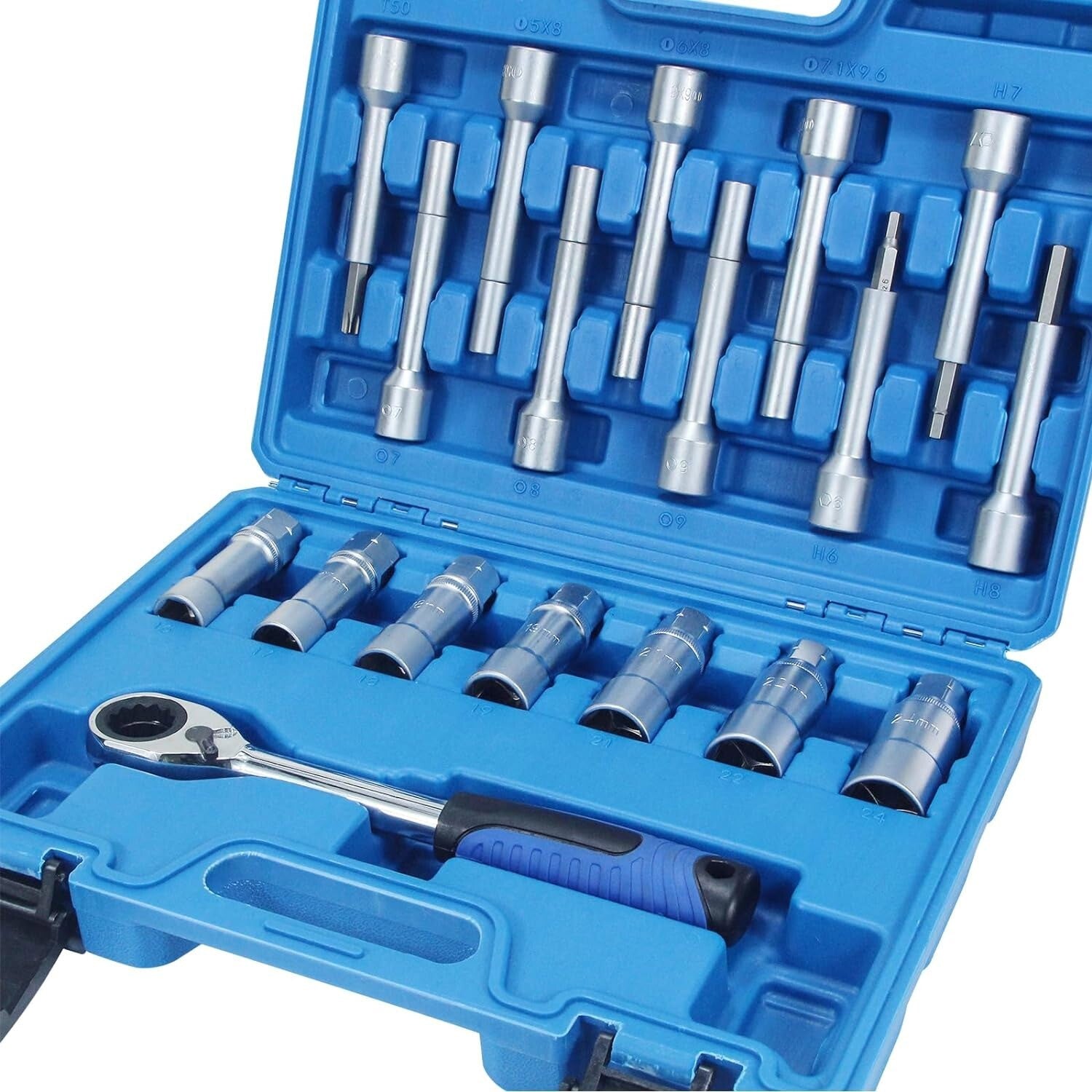 18-piece Steering Wheel Hub Suspension Shock Absorber Strut Nut Removal Tool Socket Set