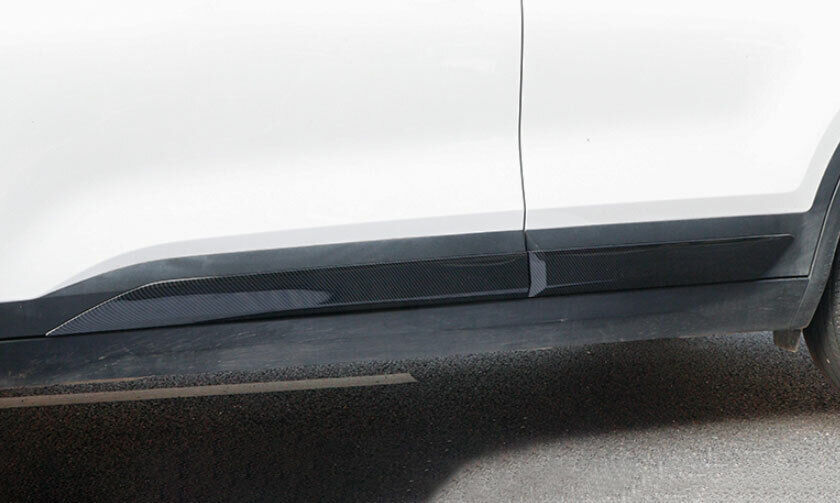 for Kia Seltos 2020-2023 Carbon Fiber Side Door Body Guard Molding Cover Trim 4x