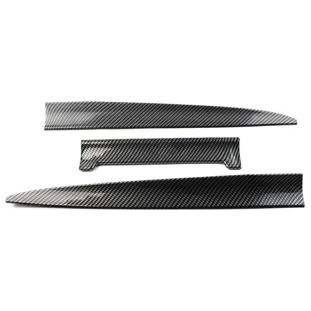 Carbon Fiber Rear Wing Lip Spoiler Tail Trunk Roof Body Trim Cover Universal