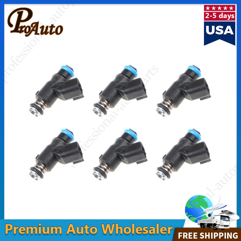 6PCS Fuel Injectors 12592648 for Chevrolet Impala Malibu Monte Carlo 3.5L 3.9L