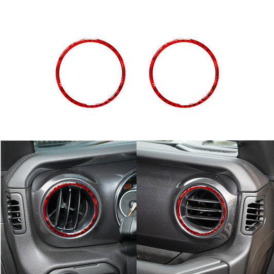 Red Carbon Fiber Passenger Ventilation for Jeep for Wrangler JL 2018+ Gladiator 2020+