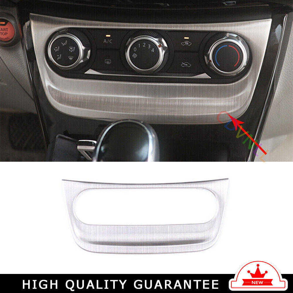 Console AC Switch Control Panel Trim for Nissan Sentra 2013-2019 Silver Titanium