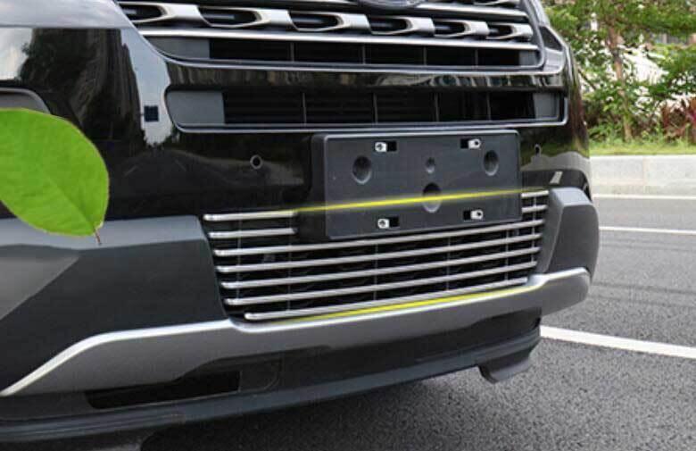 Front Lower Mesh Grille Grill Cover for Ford Explorer 2016-2017 Silver Aluminum