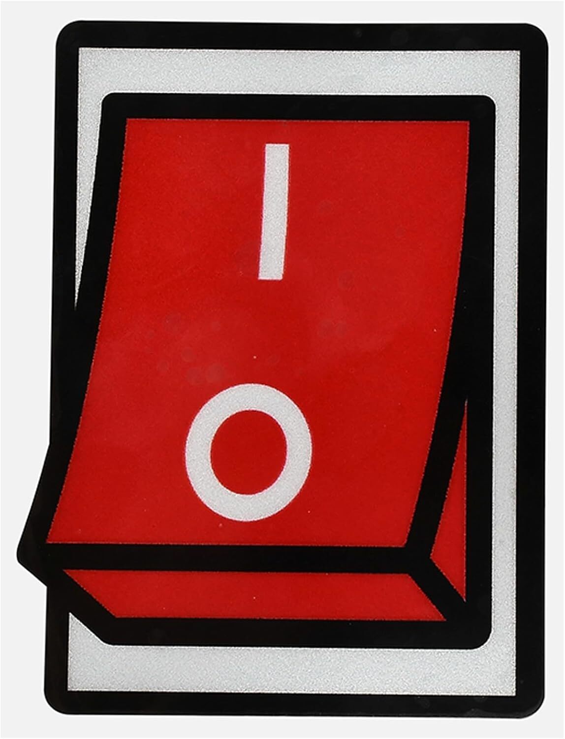 Reflective Car Warning Stickers Switch Socket Car Decals Cartoon Scratch Cover