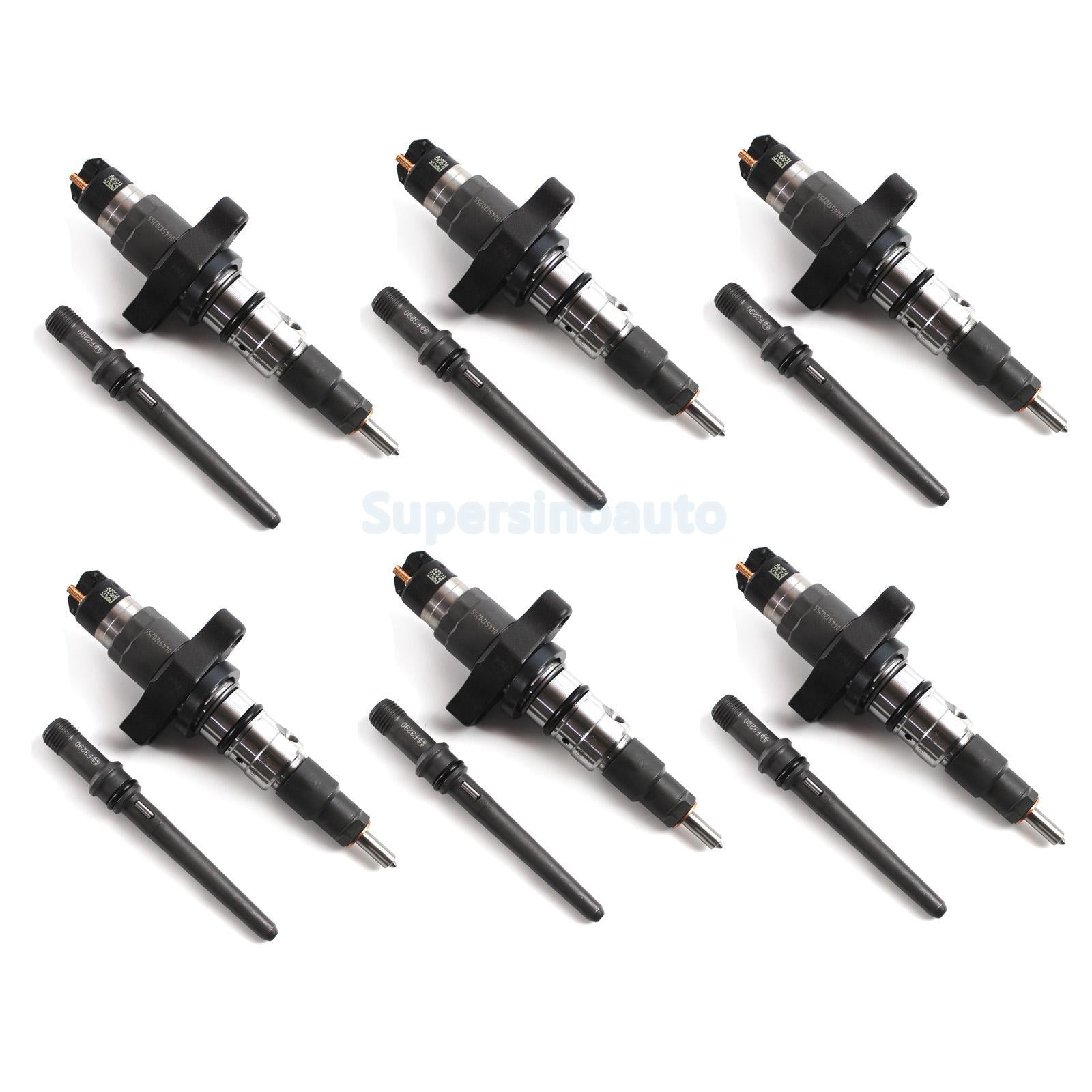 WTY 6x Fuel Injector 0445120255 Fit 03-04 for Dodge for Ram 2500 3500 Truck 5.9L