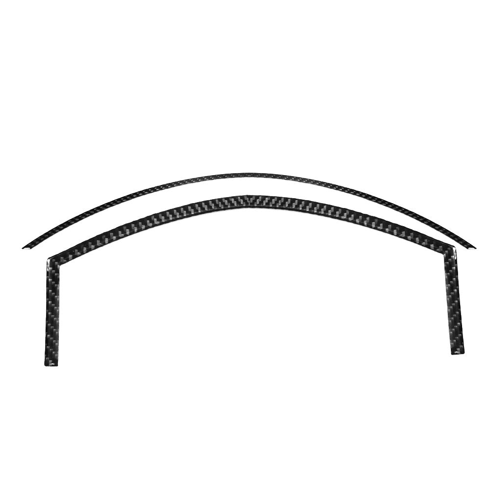 2Pcs Carbon Fiber Speedmeter Surround Cover Trim Sticker for Chrysler 300 05-07