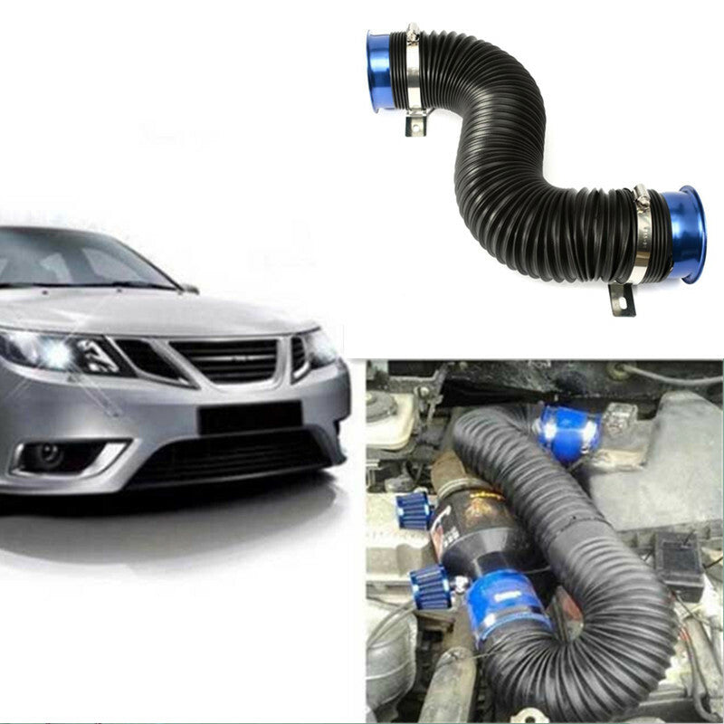 Universal Flexible Car Engine Cold Air Intake Hose Inlet Ducting Feed Tube Pipe