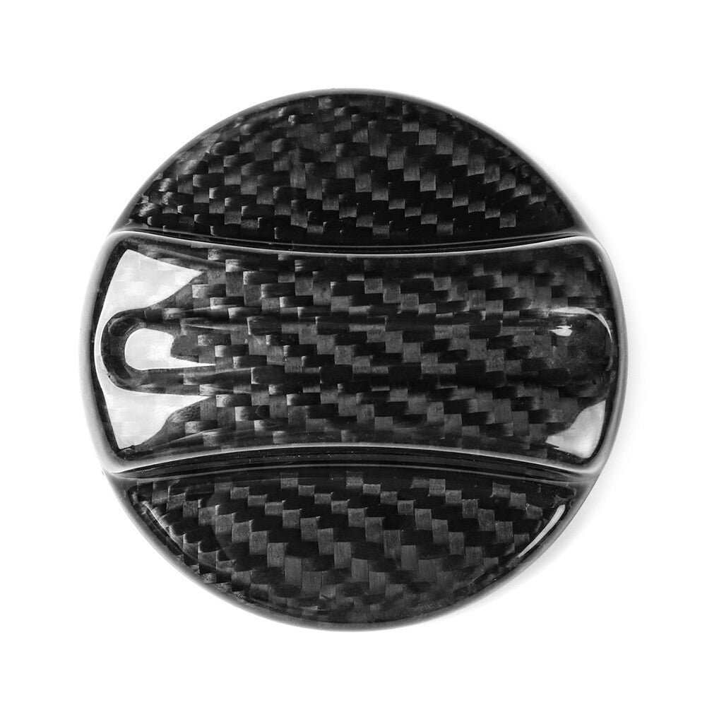 Fuel Tank Oil Gas Cap Cover 1PC for BMW All Models Carbon Fiber Black