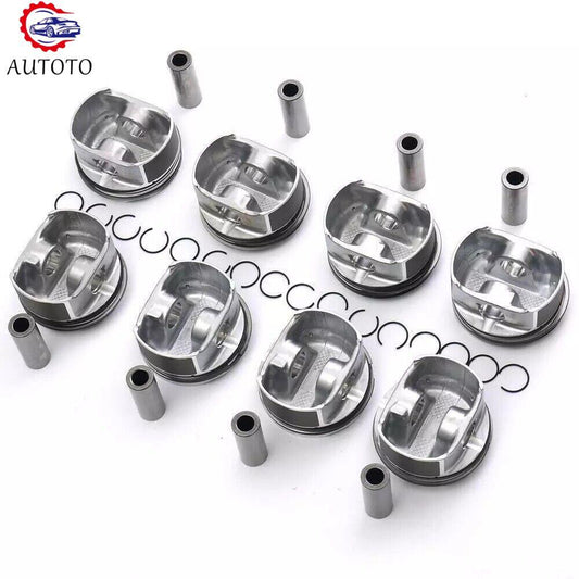 8x Engine Pistons Rings Kit Replace OE 94810303134 ¦µ93mm Fit for Porsche for Cayenne