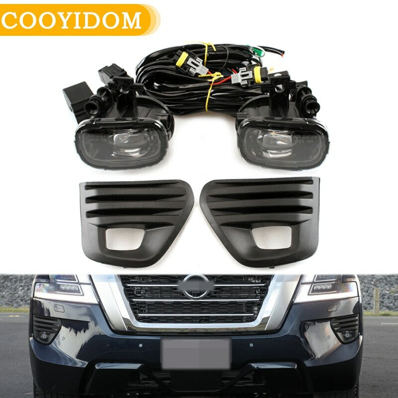 Front Bumper Fog lamp LED Complete with Bulb Switch for Nissan Patrol 2020-2021