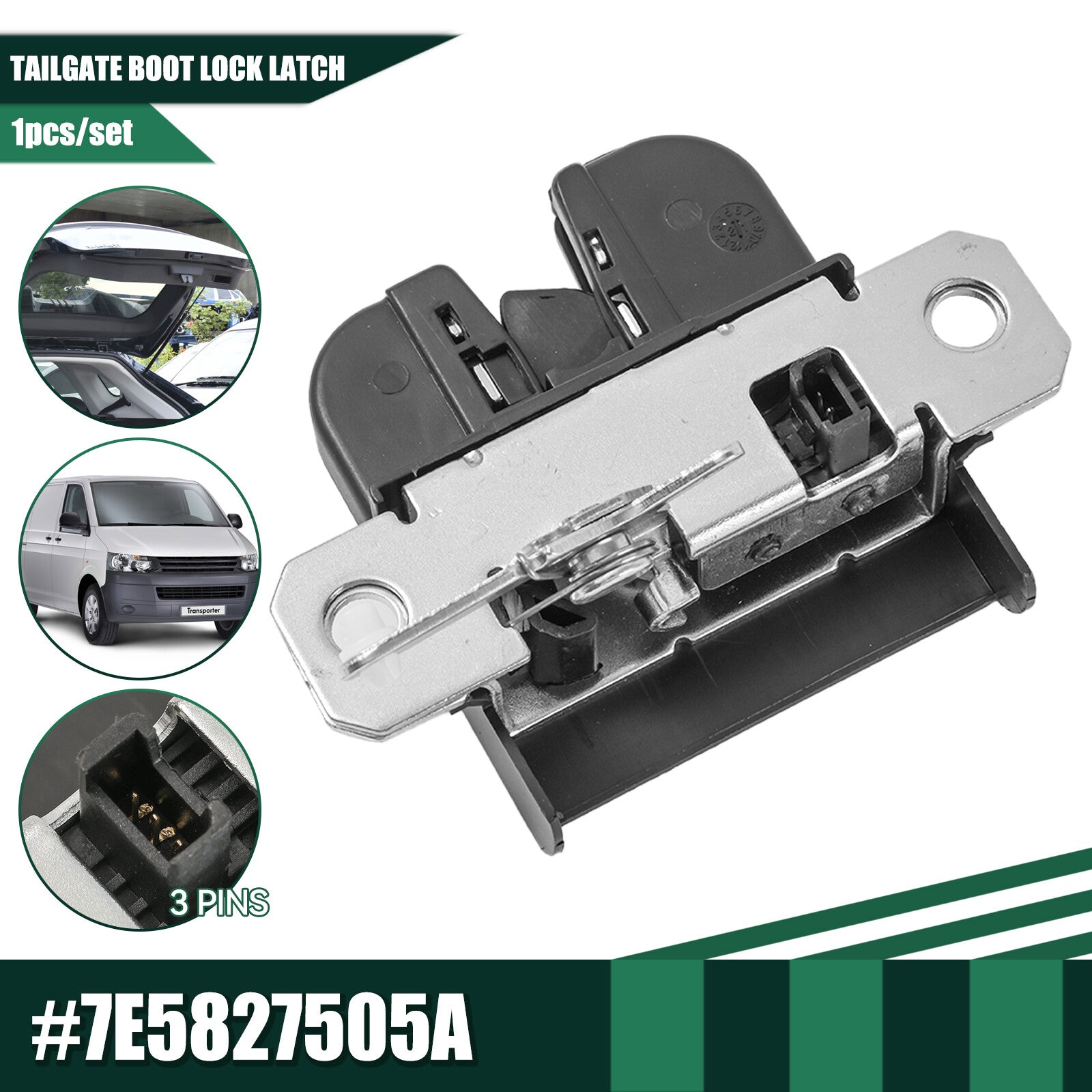 for VW Multivan Transporter Mk5 Mk6 T5 Tailgate Boot Lock Latch Catch Mechanism