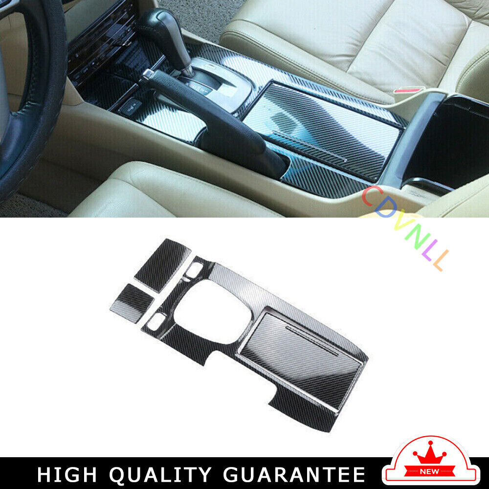 Console Gear Shift Frame Cover Trim for Honda Accord 08-2013 Steel Carbon Fiber