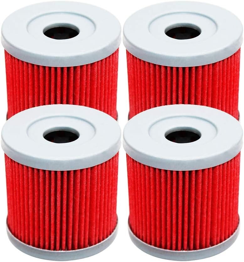 4Pack Yerbay Compatible Motorcycle Oil Filter for Suzuki LTZ 400 LTR 1651029F00