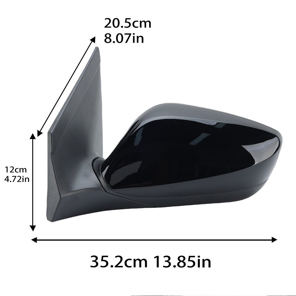 F¨¹r for Hyundai I30 GD 2012-2017 Spiegelglas Au?enspiegel Mit Heizung Link Schwarz