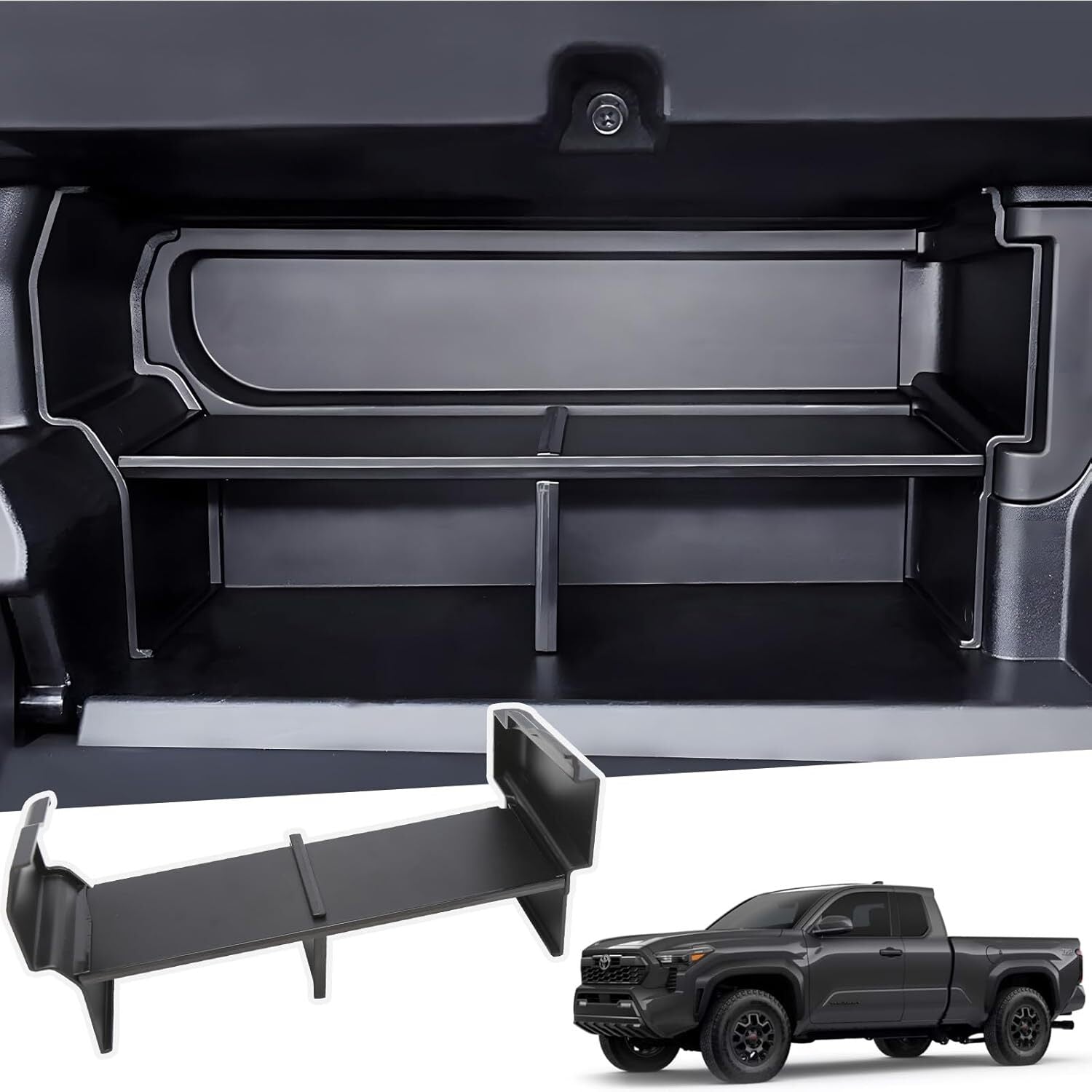 For 2024-2025 for Toyota Tacoma Cab Glove Box Insert Organizer Divider Compartment