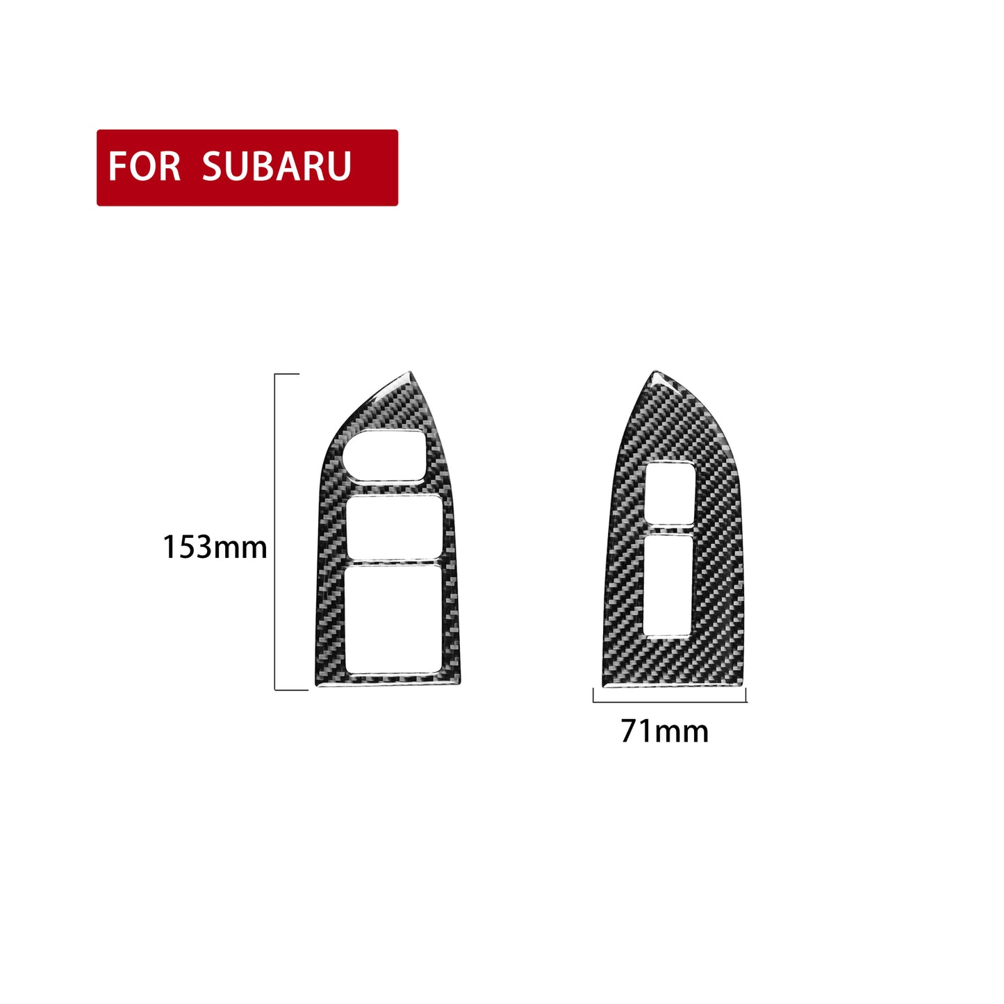 Carbon Fiber Window Lift Switch Cover Trim for Toyota 86 for Subaru BRZ 2017-2019