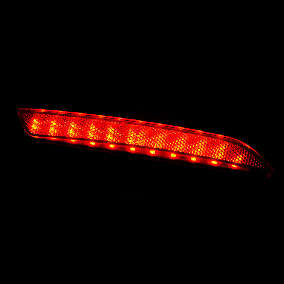Red Lens LED Rear Bumper Reflector Brake Light Fit for Honda CR-Z CR-V 11-14