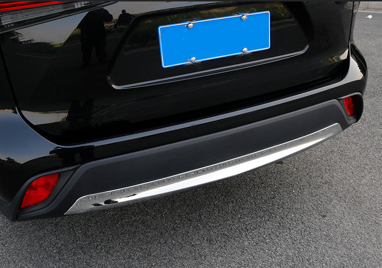 for Toyota 2020-2024 Highlander Chrome Rear Bumper Lower Protector Cover Panel