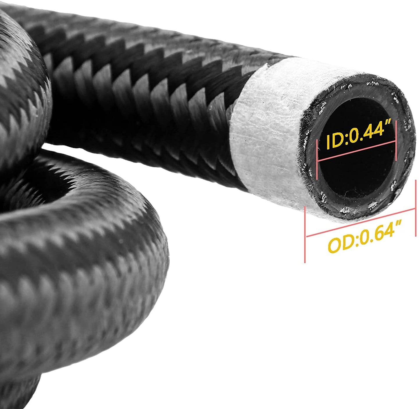 AN6 fuel line stainless steel braided fuel hose end fuel adapter kit fuel line