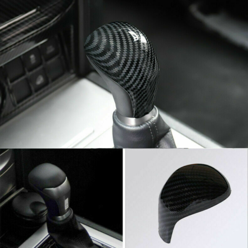 for Toyota Prado 2018-2021 ABS Carbon Fiber Gear Shift Knob Cap Cover Trim Bezel