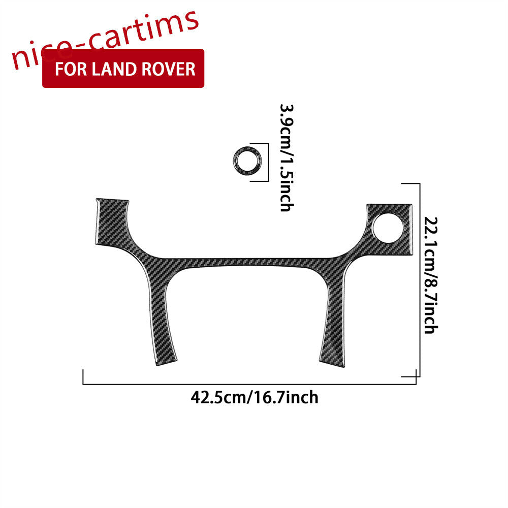 Carbon Fiber Dashboard Speedometer Trim for Land Rover Discovery Sport 2015-2019