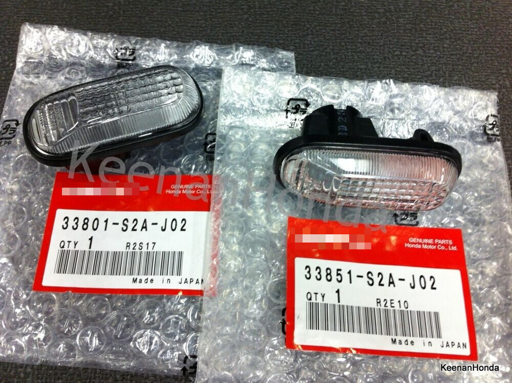 NEW FOR OEM for Honda S2000 CR Clear Side Marker Lights S2K 33801-S2A-J02