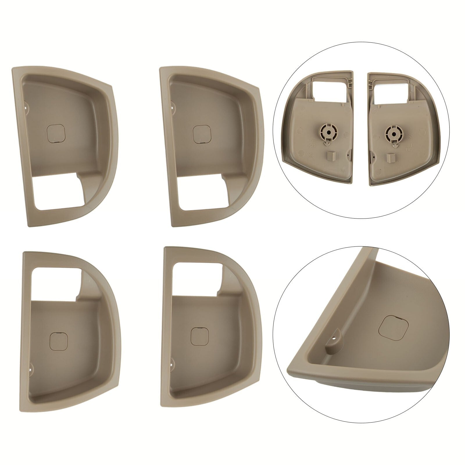 Car Accessories Inside Door Handle Trim Cover for Hyundai Santa Fe 2007-2012