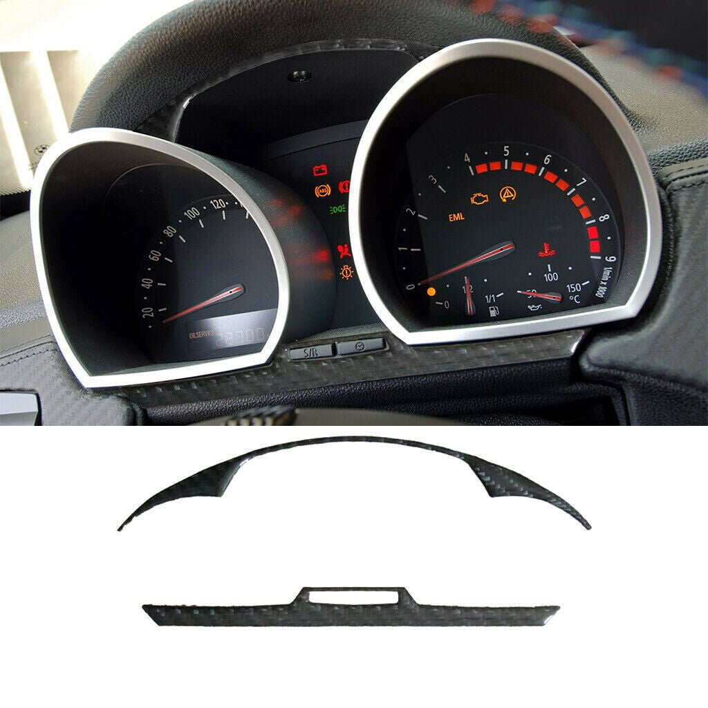 Carbon fiber dashboard interior sticker protective cover trim kit for BMW Z4 2003 - 2010