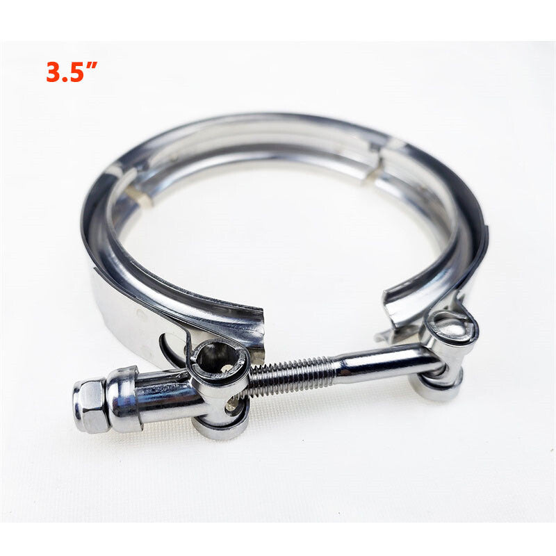 3.5 Universal Stainless Steel V-Band Clamp for Turbo Downpipe Exhaust Pipe
