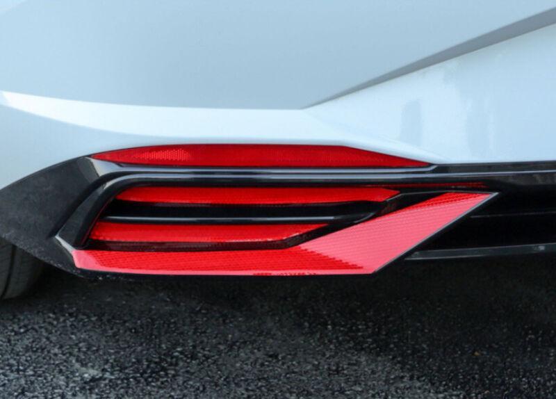 Red decal stickers for the rear bumper and taillights of the 2021-2023 for Hyundai for Elantra .