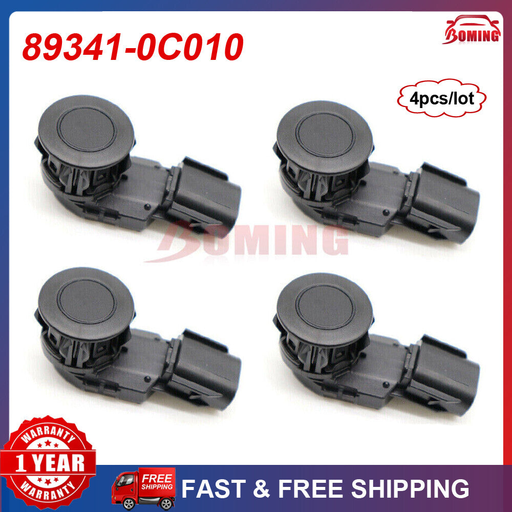 new 4-piece black bumper parking sensor for Toyota RAV4 Tacoma Tundra 889341-0C010