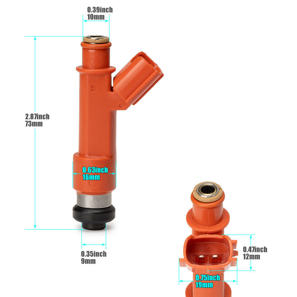 4-piece set 1001-87F90 new fuel injectors for 1ZZ and 2Z for Toyota and for Lexus / 850cc