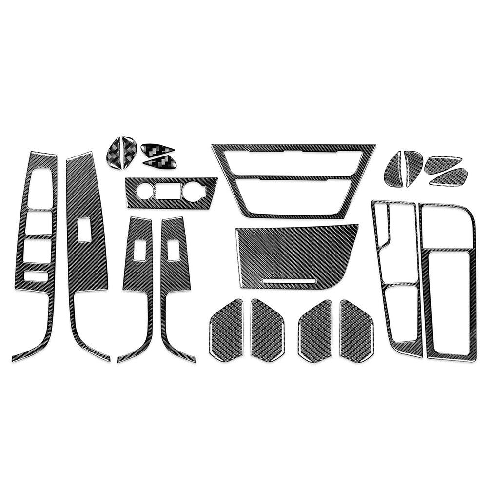 21Pcs Interior Dash Trim Kit Carbon Fiber for Hyundai Sonata 9th 2015-2019 LHD