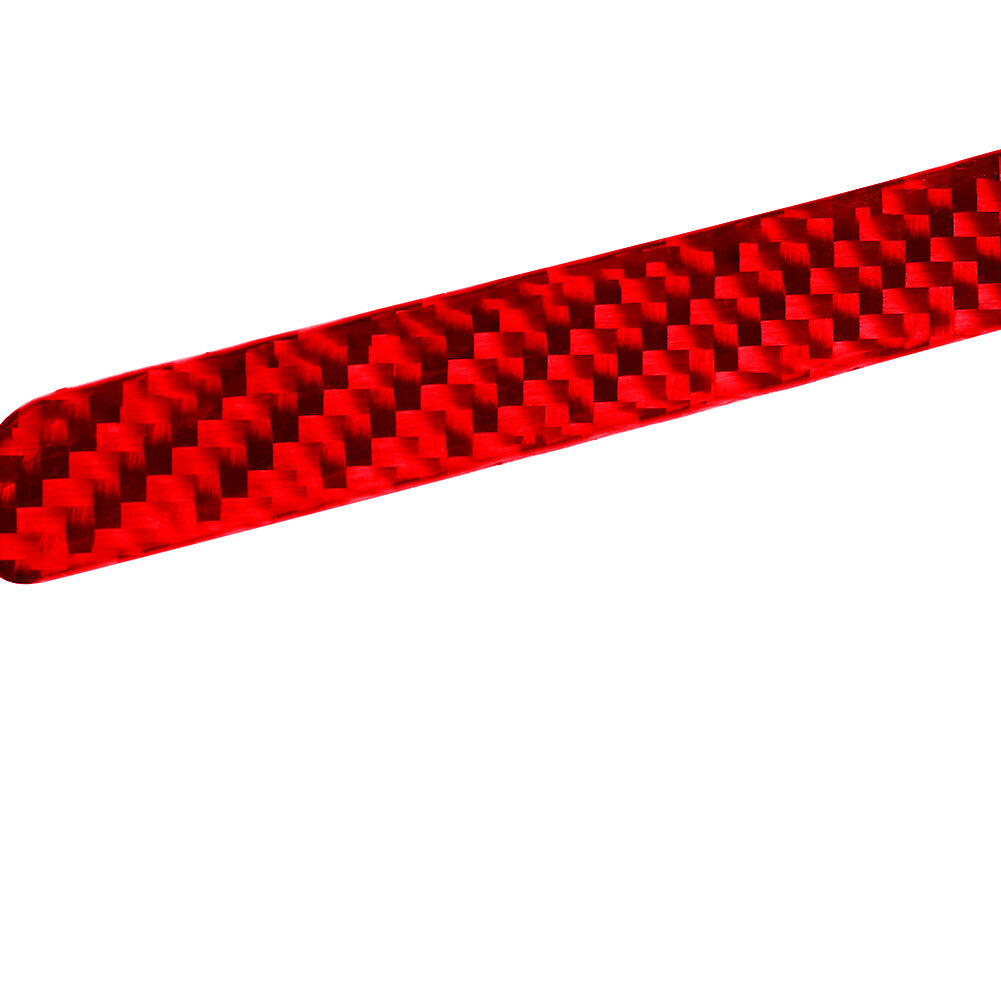 Red carbon fiber interior door cover trim is suitable for MX-5 Miata 2009-2015.