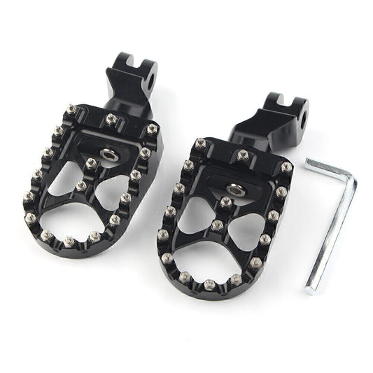 Wide Front Foot Pegs Footrests For T100 T900 2001-2015 Thruxton 1200 2004-2015
