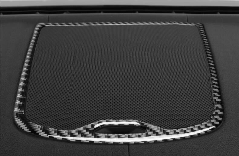 for BMW X3 G01 2018-21 Real Carbon Fiber Console Dashboard Speaker Frame Trim 1P