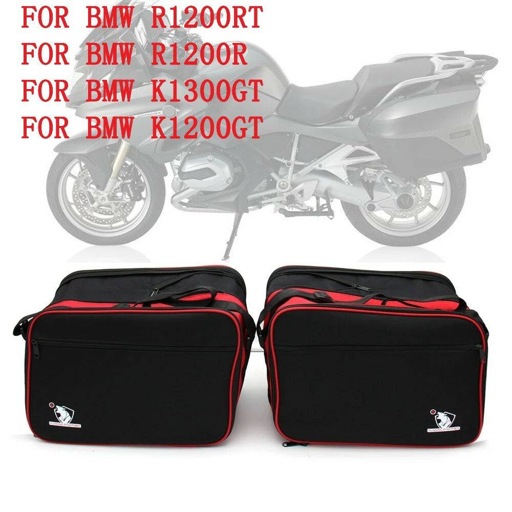 for BMW R1200RT R1200GT Pannier Liner Luggage Bags Black Expandable Inner Bags