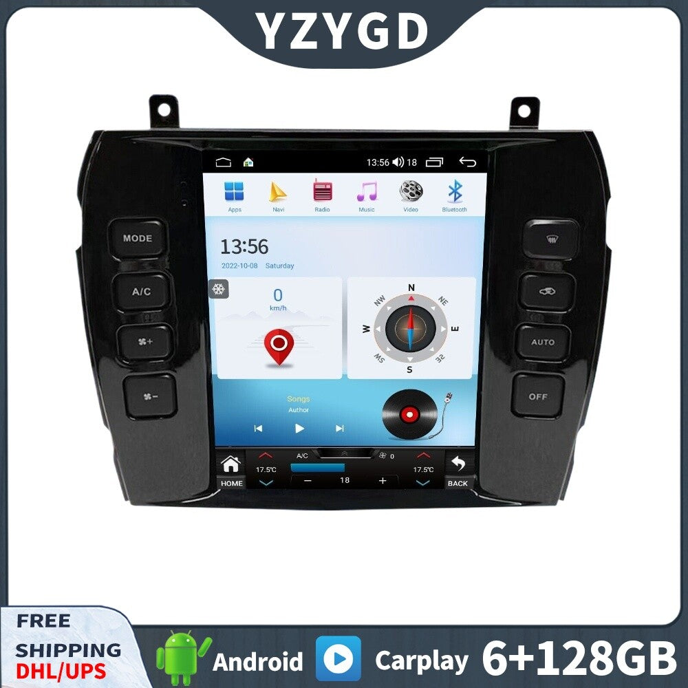 for Jaguar XJ 2004-2008 Android Car Radio Carplay Screen Stereo Receiver 128G