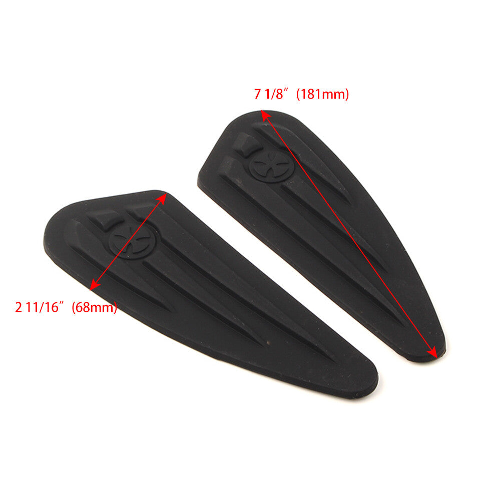 Rubber Fuel Gas Tank Knee Pads Decals Stickers for Harley Softail Dyna Sportster