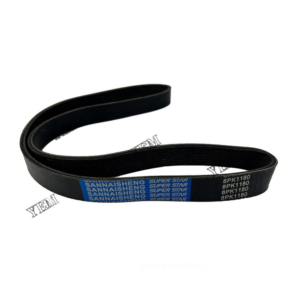 QSX15 alternator belt 8PK1180 6PK1180 suitable for excavator diesel engines.