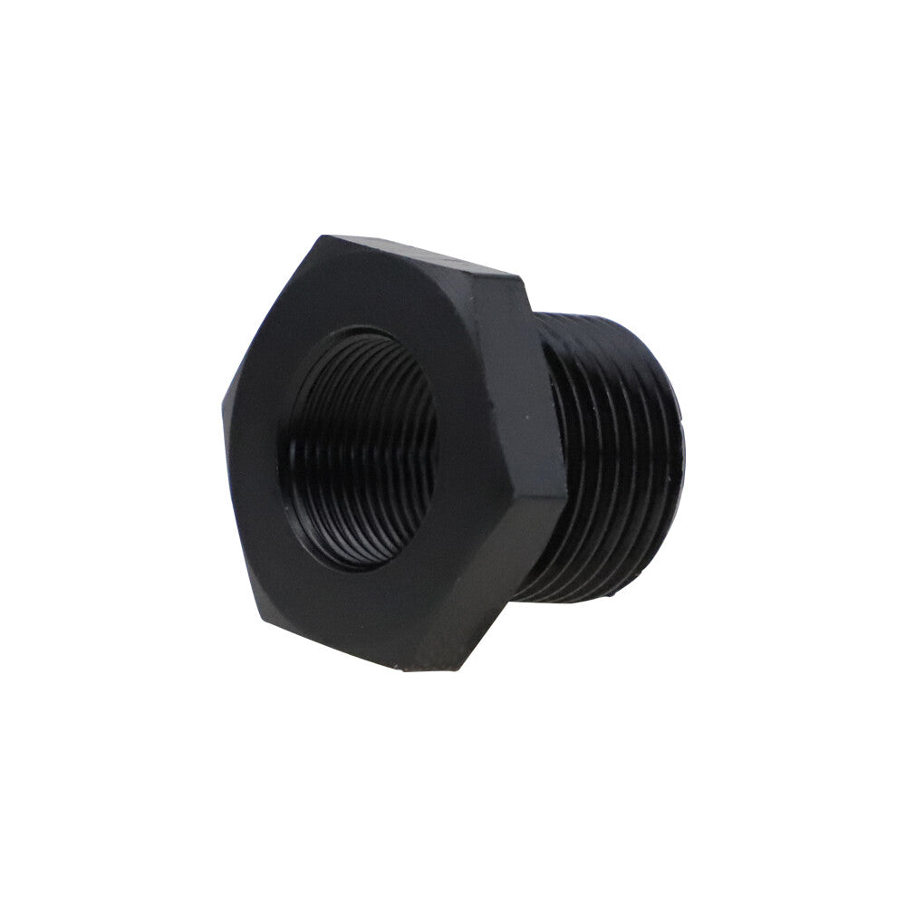 2-Pack Black Aluminum 5/8x24 to 13/16x16 Automotive Threaded Oil Filter Adapters