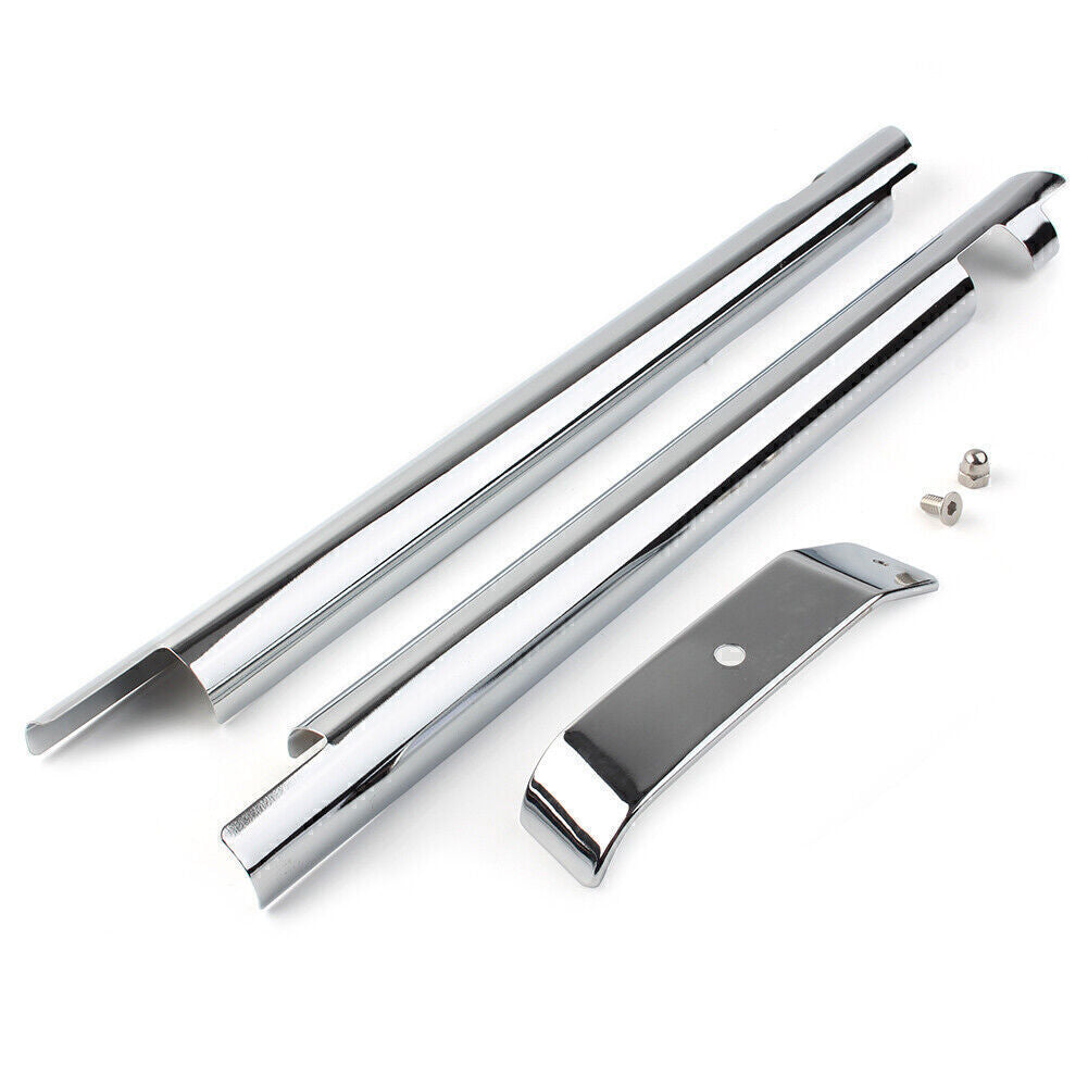 Pair for Harley Softail Fat Boy Custom Down Tube Front Frame Covers Accent Trim