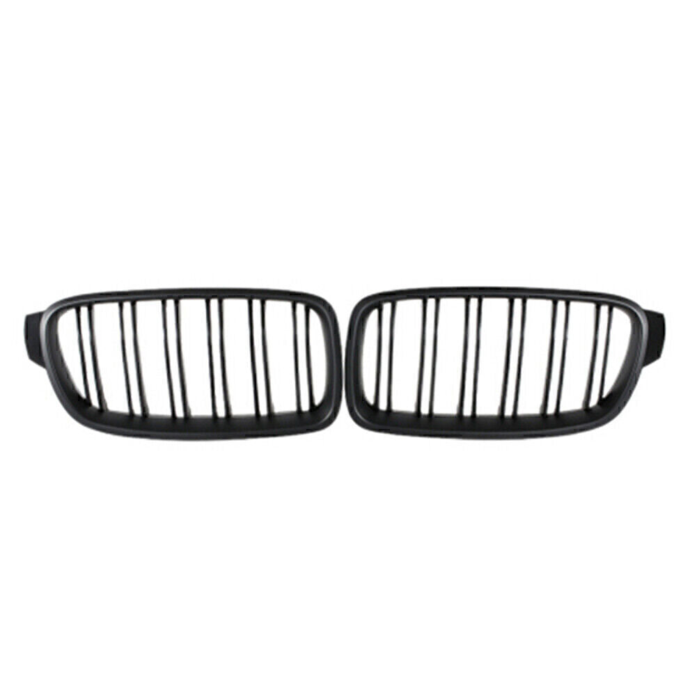 2 x Front Grille Grill Matte Black for BMW F30 F35 2012-2014 Left Right Auto