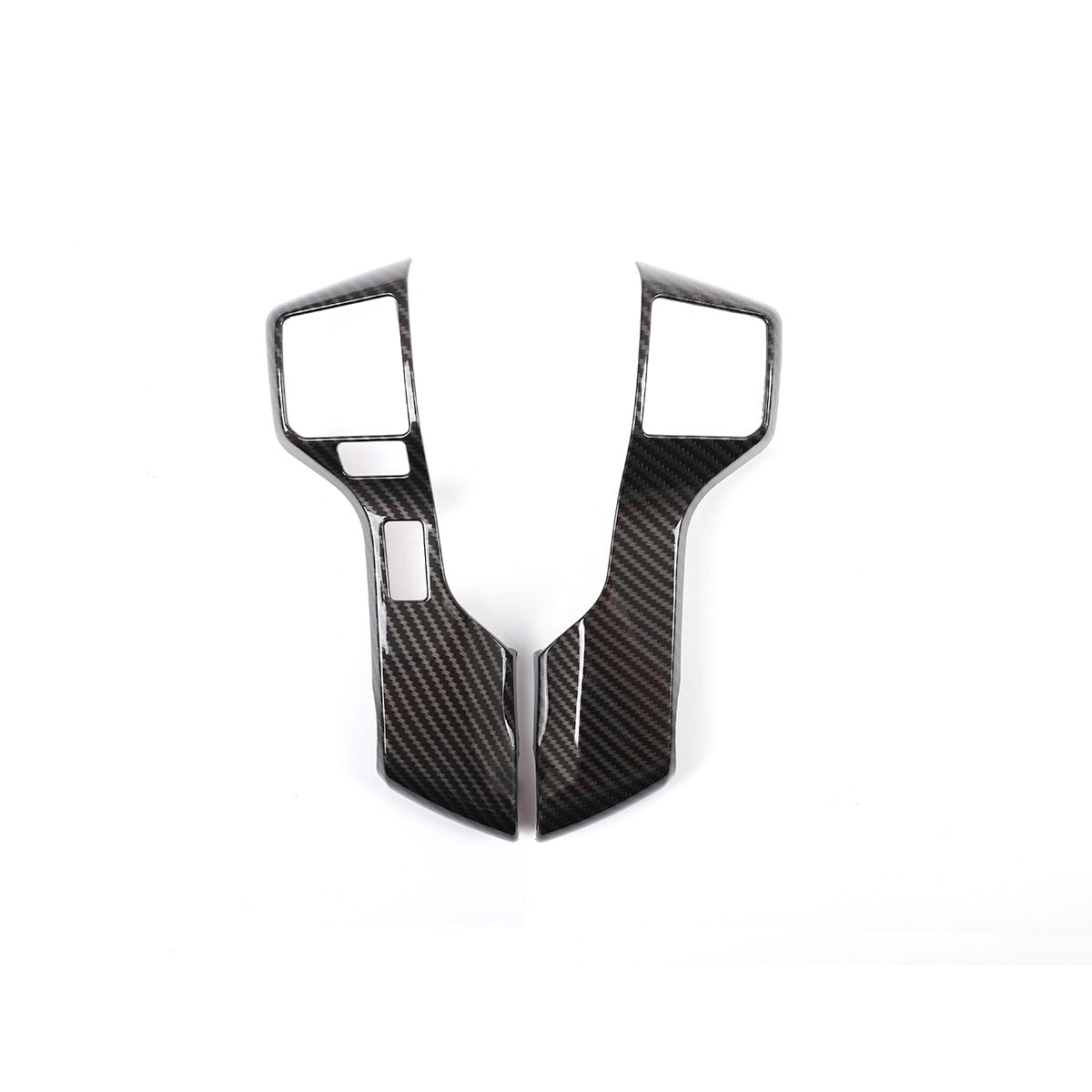 Carbon fiber ABS window lift switch frame trim for Toyot@ Supra A90 2019-2022