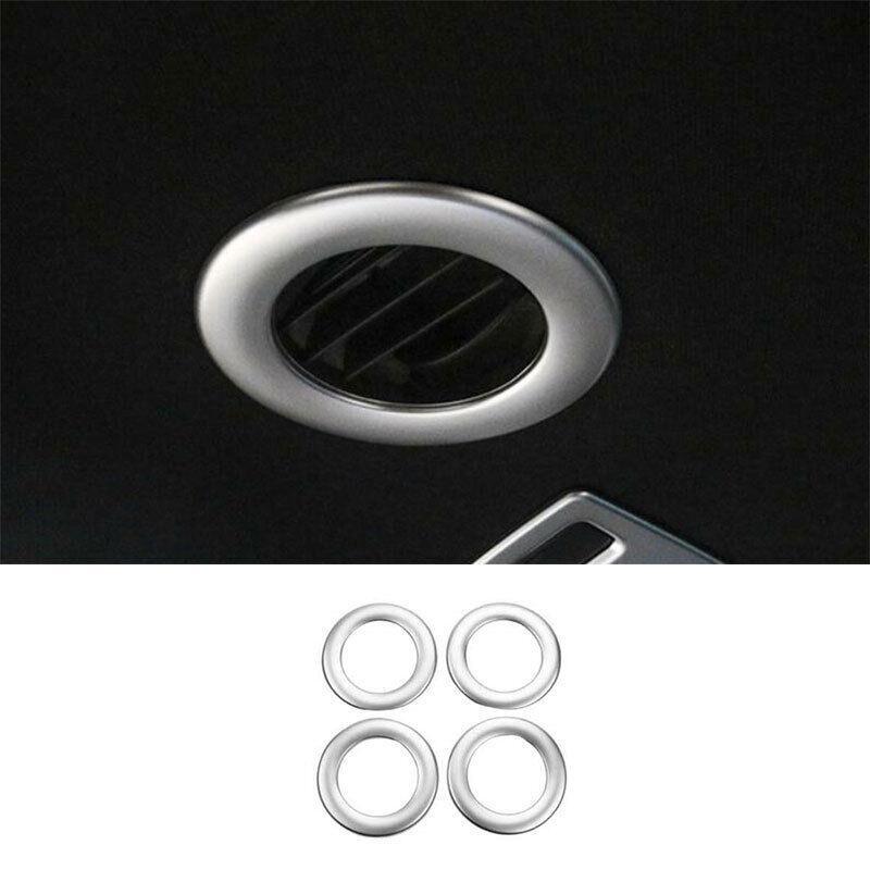 Car Roof Air Outlet Vent Cover Trim 4PCS for Ford Explorer 2011-19 Matte Silver